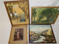 Vintage Framed Prints 1898-1926