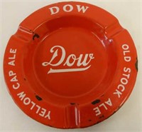 DOW YELLOW CAP ALE PORC. ASHTRAY