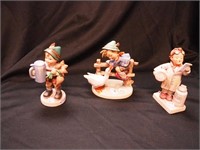 Three Hummel figurines:  "For Father" # 87,