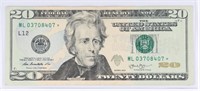**STAR NOTE** $20 FEDERAL RESERVE NOTE