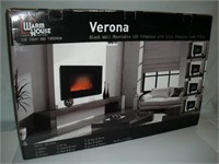 Warm House Electric Fireplace Veroma LED Flame 37