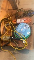 TROUBLE LIGHT, EXTENSION CORD, ROOES, HOSE,
