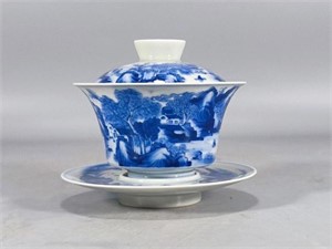Chinese Blue and White Porcelain Cup