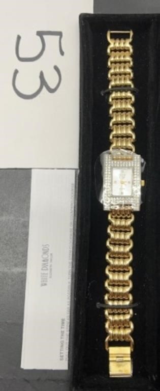 Vintage Elizabeth Taylor White Diamonds Watch