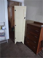 Locker style cabinet. 18"W, 12.5"D, 68"T.