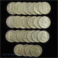 Silver Franklin Half Dollar (25)