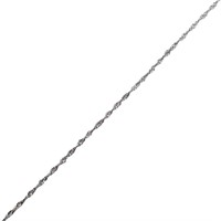Sparkle Chain Necklace Sterling Silver 16-18"