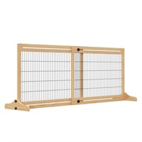 W4124  PawHut 72 x 27 Wide Pet Gate