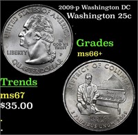 2009-p Washington DC Washington Quarter 25c Grades