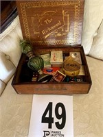 Matchbooks In Wooden Box (Living Room)