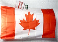 2 drapeaux du CANADA en toile solide 3' x 5', neuf