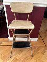 Vtg. Cosco Stepstool Kitchen Chair