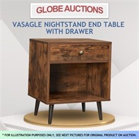 VASAGLE NIGHTSTAND END TABLE WITH DRAWER