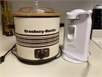 (2) Kitchen Appliances are Crock Pot & Can Opener