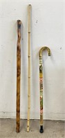 Wooden Walking Sticks and Cane