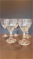 3 CRYSTAL STEMWARE GLASSES + 2 WINE GLASSES