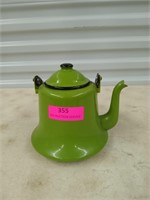 Lovely vintage enameled coffee pot