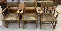 Wooden upholstered chair *bidding per item