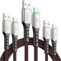 3 Pack INIU USB C Cable Nylon Braided 1.6 Ft , 3.3