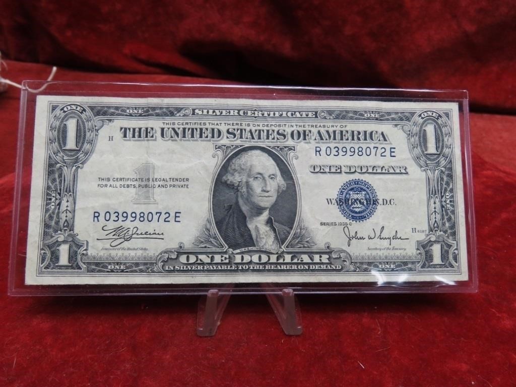 1935-C $1 Silver Certificate US banknote.