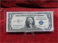 1935-E $1 Silver Certificate US banknote.