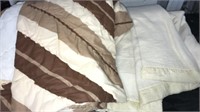 Brown n white blankets 2