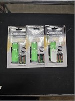 3- camelion 9 LED pocket flashlights (display)