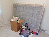 Corner of Room including Sewing Items,Wooden Spool