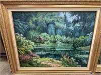 ORIGINAL OIL CANVAS PAINTING ARECIO MONCADO LISTED