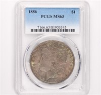 1886 Morgan Dollar PCGS MS63