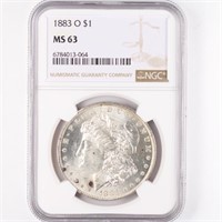 1883-O Morgan Dollar NGC MS63