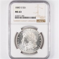 1880-S Morgan Dollar NGC MS63