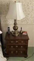 Henredon nightstand with contents