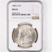 1883-O Morgan Dollar NGC MS63