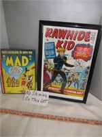Mad Magazine & Rawhide Kid Framed Nostalgia Poster