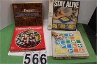 4 Board Games Includes Stay Alive