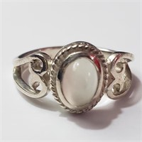 $140 Silver Moonstone Ring