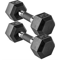 CAP Barbell 15 LB Coated Hex Dumbbell Weight Pair