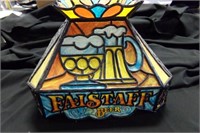 Vintage plastic hanging Falstaff Beer lamp