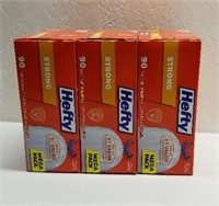3 Boxes of 90 count Hefty 13 Gallon Tras