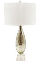 Lamp Mercury Glass Hourglass Base