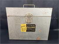 FILE-A-WAY METAL FILE BOX