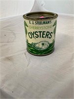 E J Steelmans Cherrystone Oysters 1 Pint Can