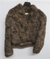Vintage fur coat. Size large, made in Hong Kong.