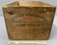 Dupont Explosives Crate Wood Advertising