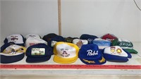 17 Baseball Caps / Hats Vintage