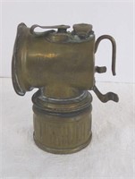Antique Miners Brass Carbide Hat Lamp