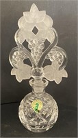 Waterford Crystal Perfume Bottle, 7”