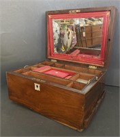 Wood Jewelry Box, 1’ x 9” x 6”