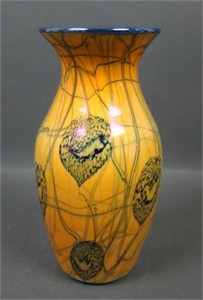 Imperial Freehand Lily Pad & Vine Vase